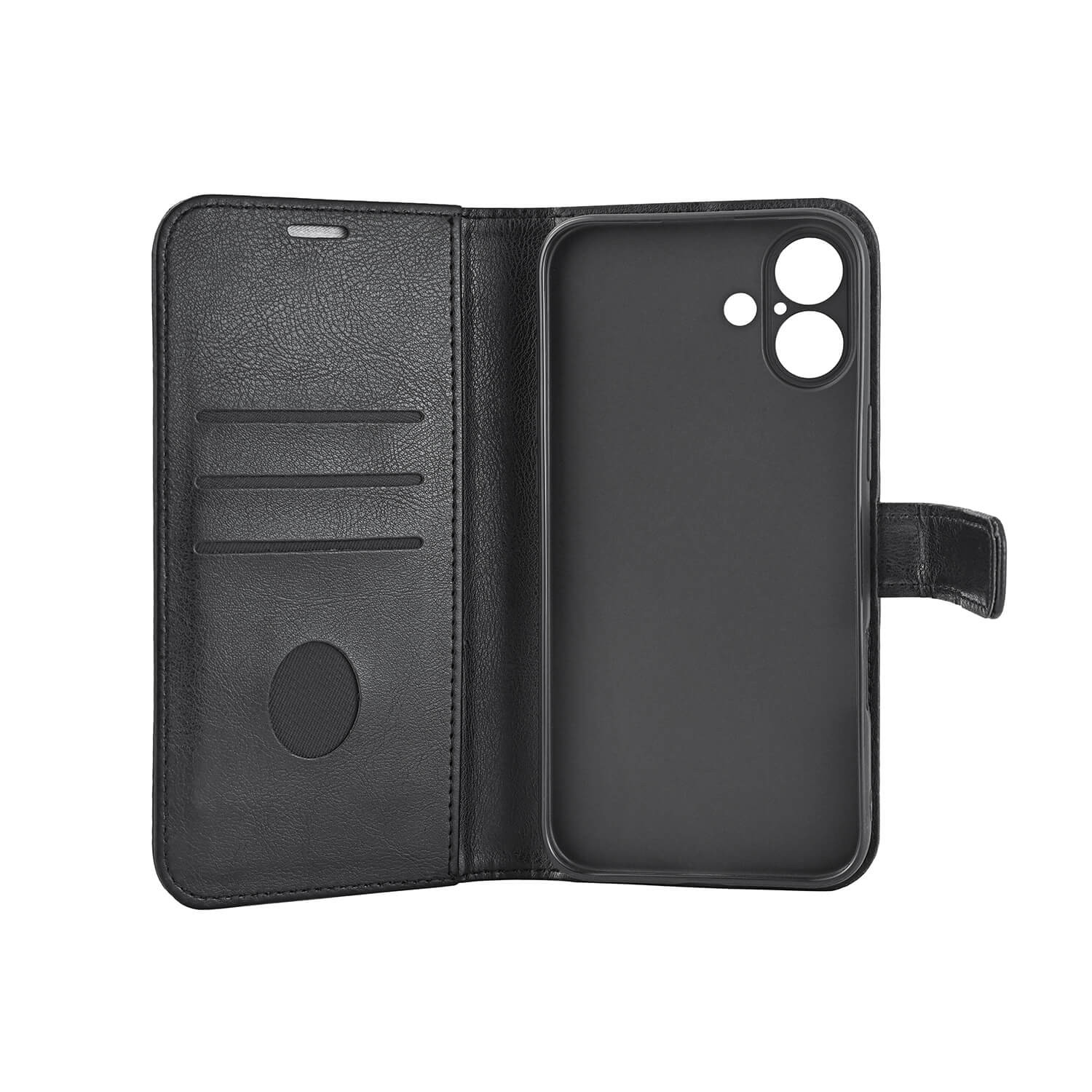 RADICOVER Flipcov Anti Radiation RFID 3 card MagS iPhone 16 Plus Black PU