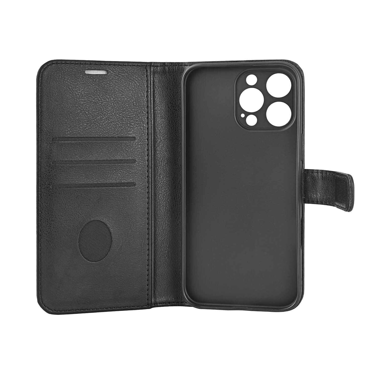 RADICOVER Flipcov Anti Radiation RFID 3 card MagS iPhone 16 Pro Max Black PU