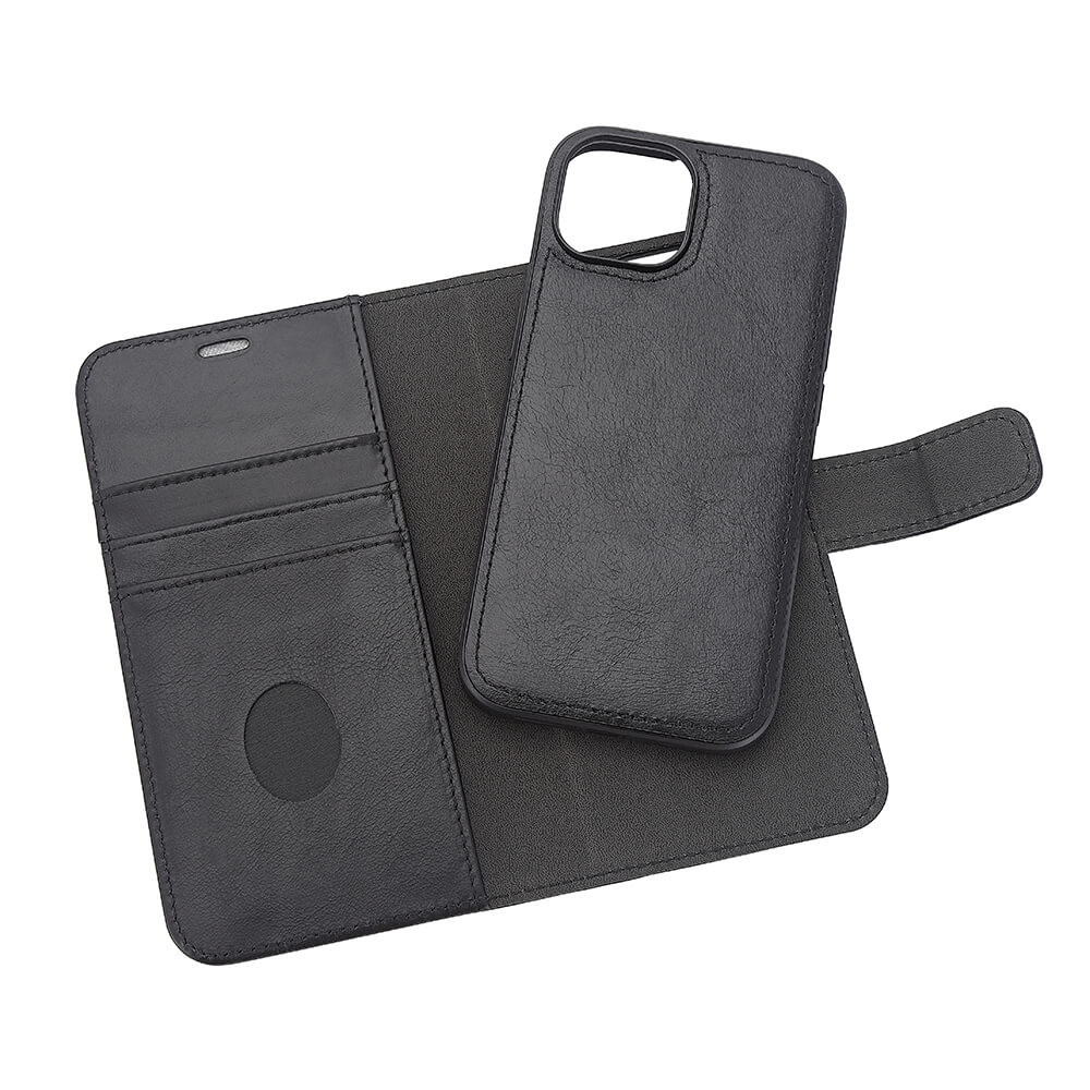 RADICOVER 2in1 Anti Radiation RFID 3 card MagS iPhone 15 Black Leather