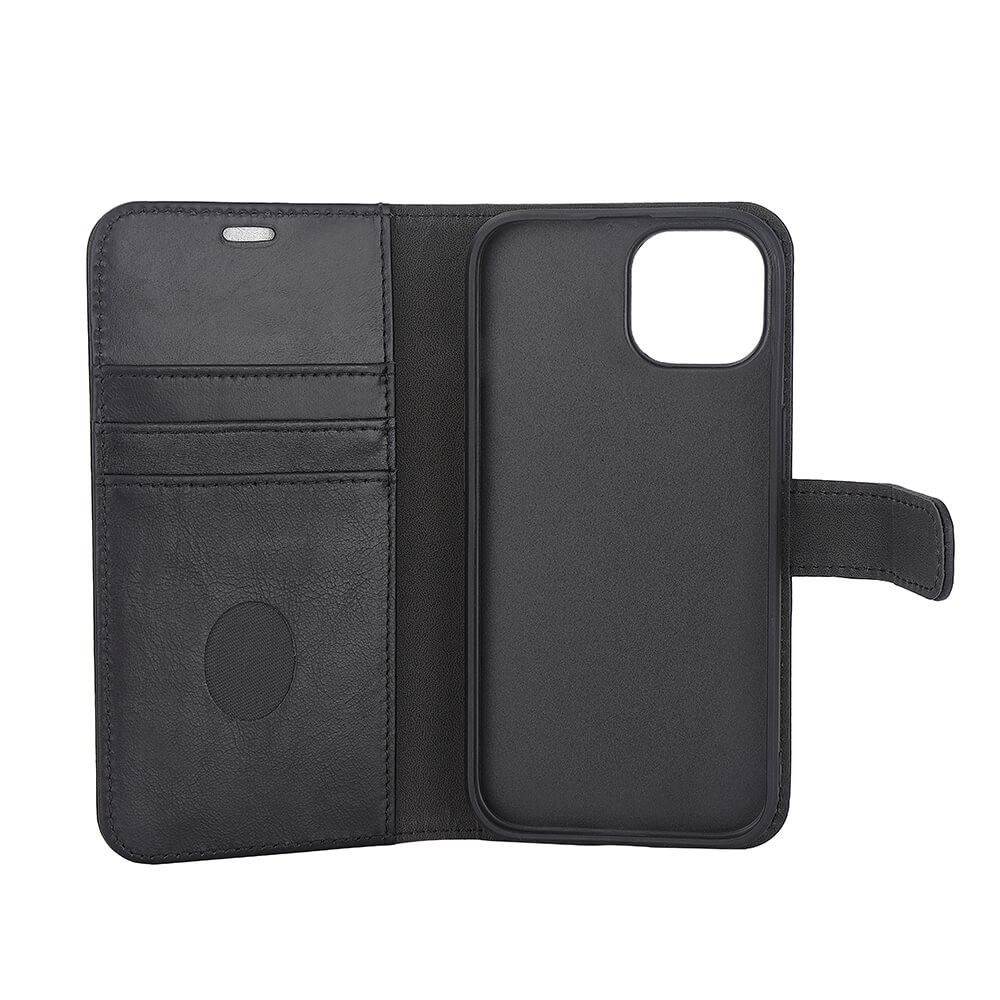 RADICOVER 2in1 Anti Radiation RFID 3 card MagS iPhone 15 Black Leather