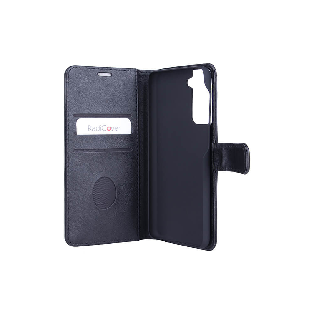 RADICOVER Flipcov Anti Radiation RFID 3 card SamsungGalaxy S21/S30 Black PU