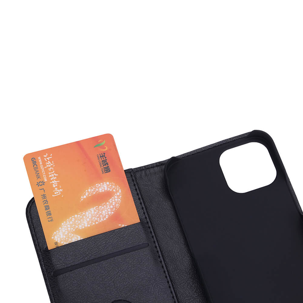 RADICOVER Flipcov Anti Radiation RFID 3 card iPhone 13 Mini Black PU
