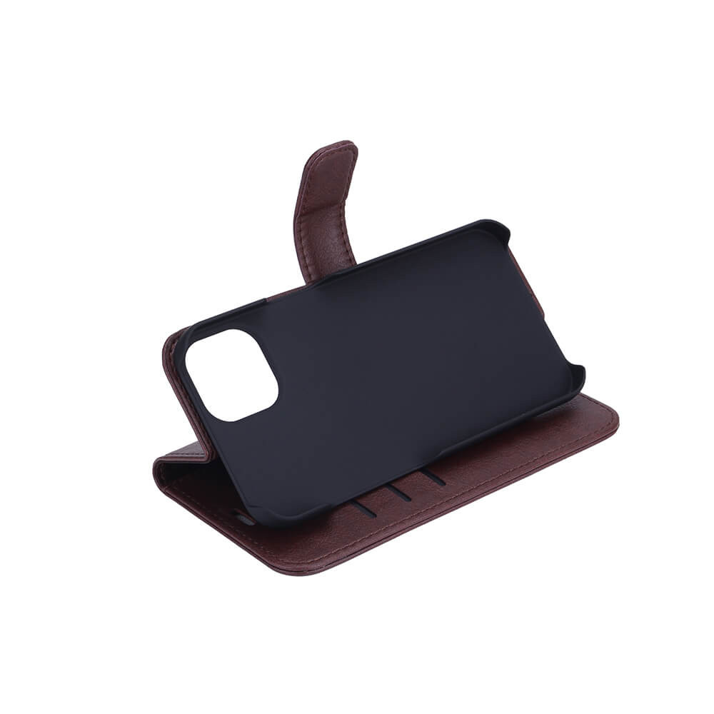 RADICOVER Flipcov Anti Radiation RFID 3 card iPhone 13 Brown PU