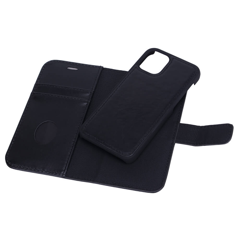 RADICOVER 2in1 Anti Radiation RFID 3 card iPhone 12 Mini Black Leather