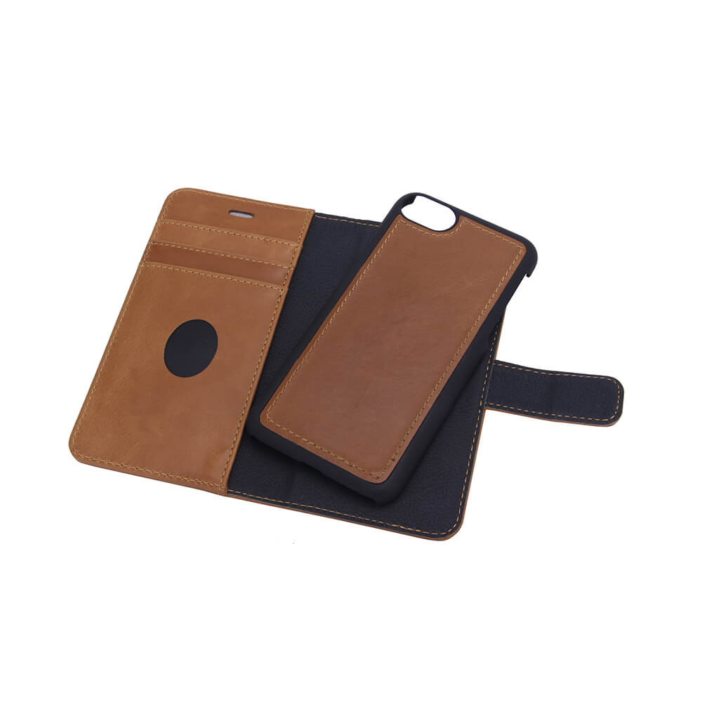 RADICOVER 2in1 Anti Radiation RFID 3 card iPhone 6/7/8/SE2020 Brown Leather