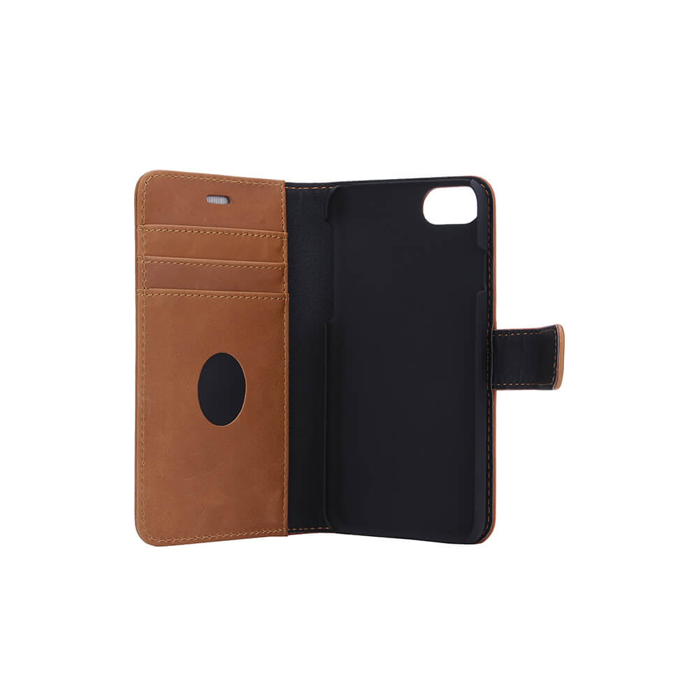 RADICOVER 2in1 Anti Radiation RFID 3 card iPhone 6/7/8/SE2020 Brown Leather