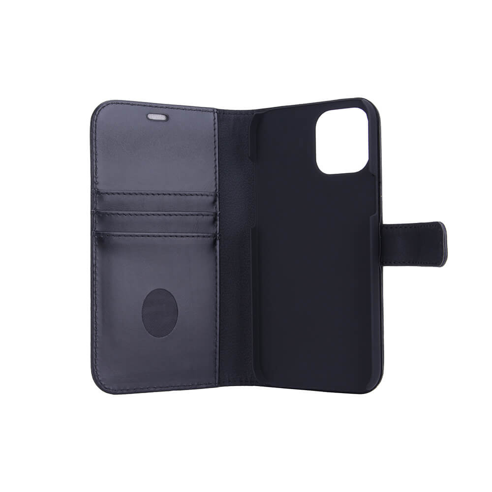 RADICOVER 2in1 Anti Radiation RFID 3 card iPhone 12 Pro Max Black Leather