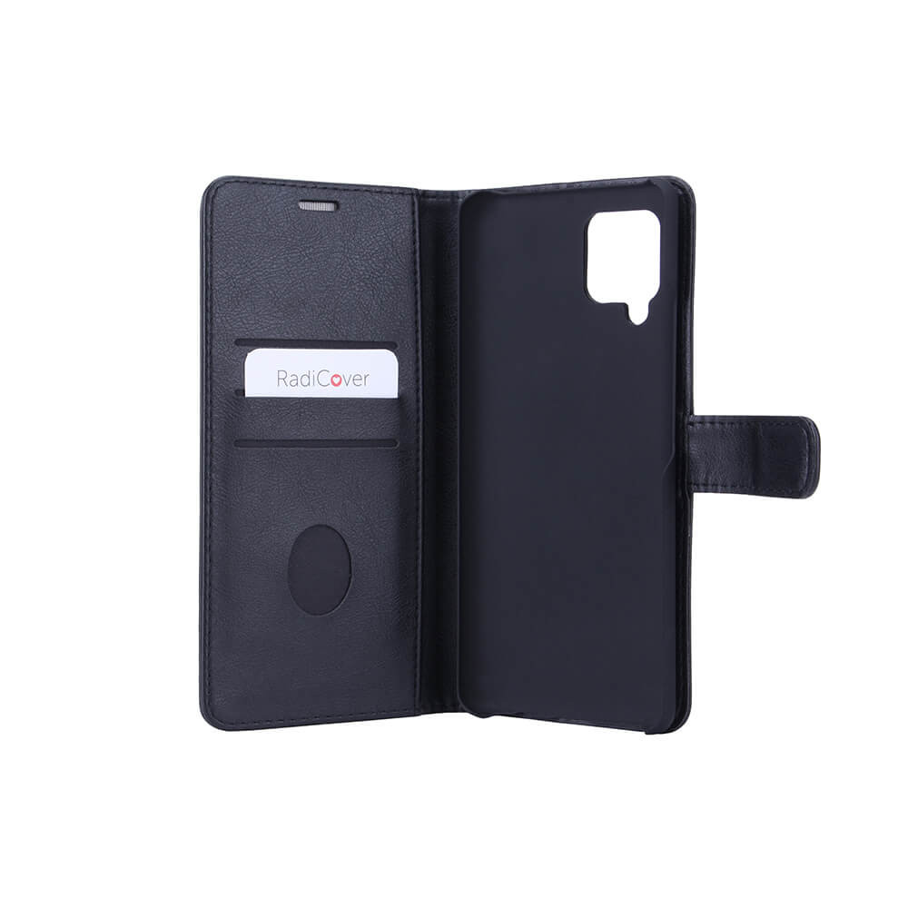 RADICOVER Flipcov Anti Radiation RFID 3 card Samsung Galaxy A42 Black PU