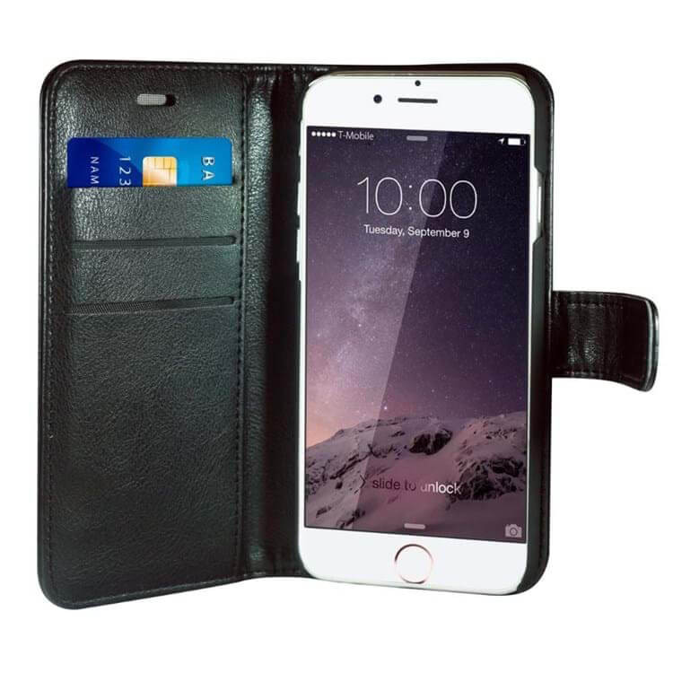 RADICOVER Flipcov Anti Radiation RFID 3 card iPhone 6/7/8/SE2020 Black PU