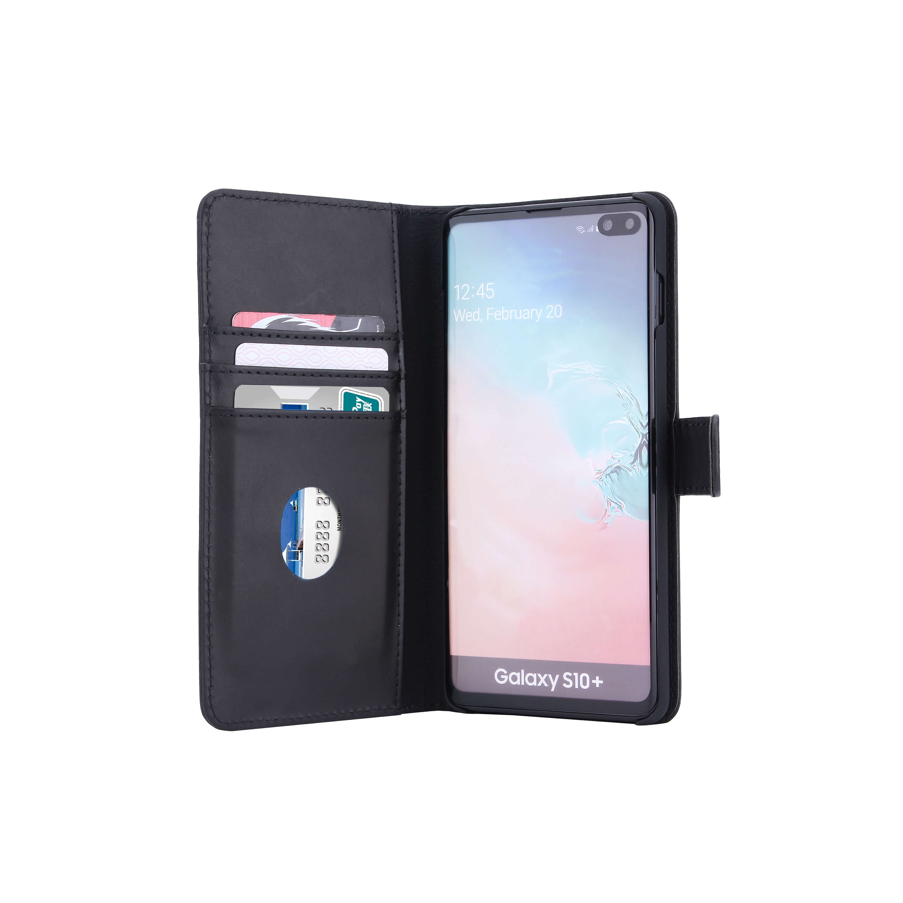 RADICOVER 2in1 Anti Radiation RFID 3 card Samsung Galaxy S10 PLUS Black Leather