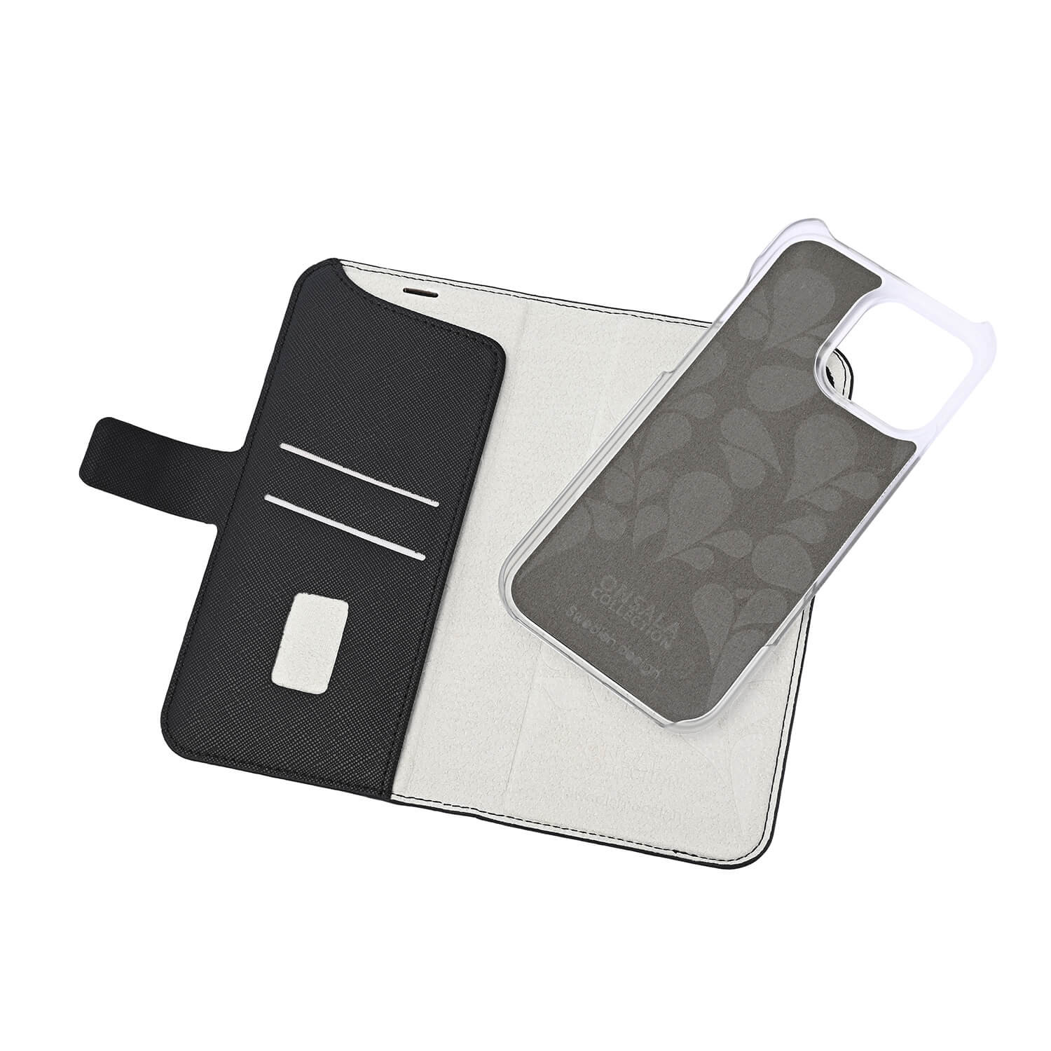 ONSALA Eco Wallet 2 card Recycled MagSeries iPhone 16 Pro Max Black