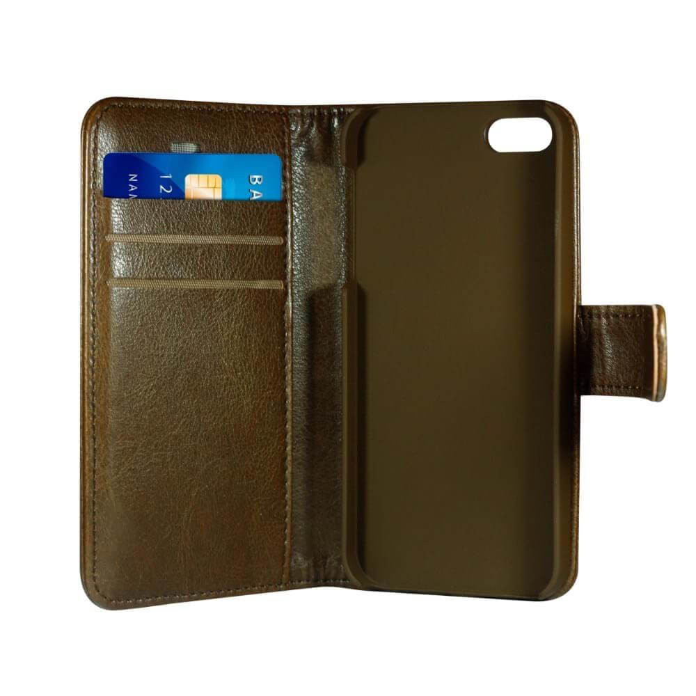 RADICOVER Flipcov Anti Radiation RFID 3 card iPhone 6/7/8/SE Brown PU