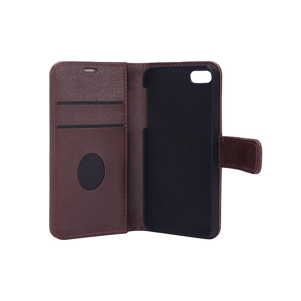 RADICOVER Flipcov Anti Radiation RFID 3 card iPhone 5/5S/SE Brown PU