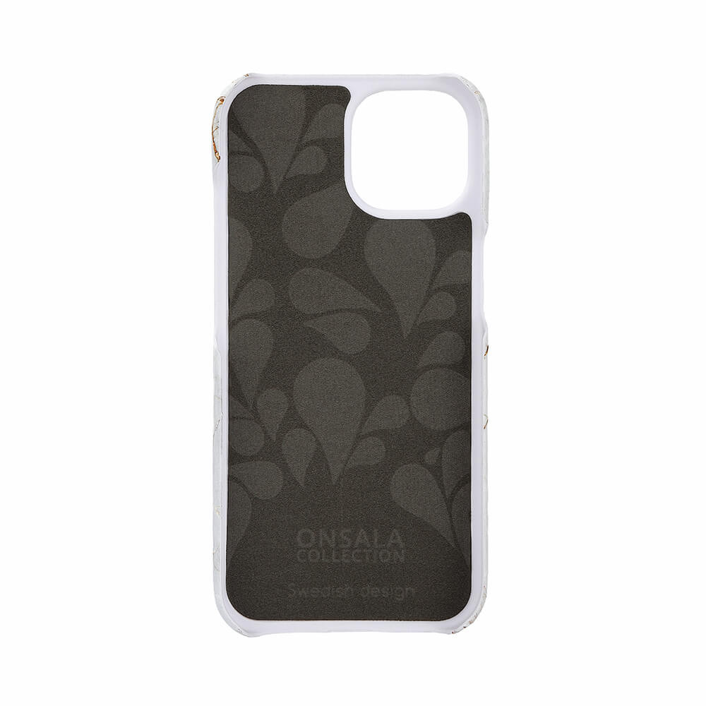 ONSALA Backcover MagSerie iPhone 15 White Rhino Marble