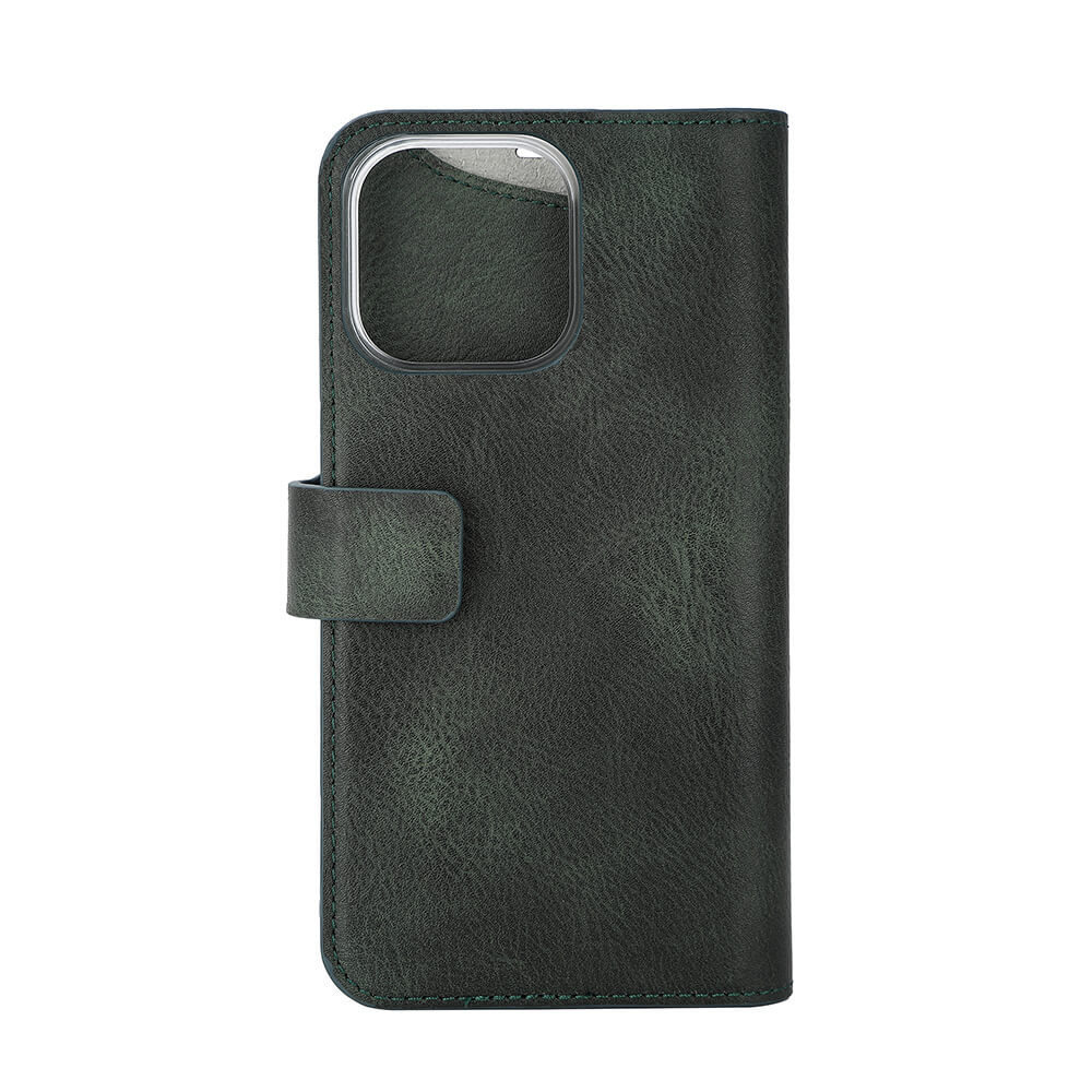 ONSALA Eco Wallet 2 card Recycled MagSerie iPhone 15 Pro Dark Green