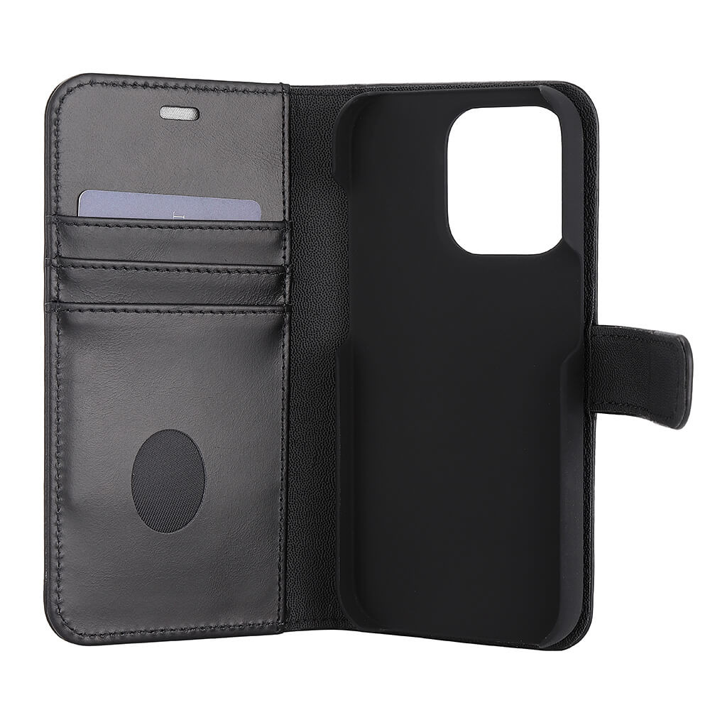 RADICOVER 2in1 Anti Radiation RFID 3 card iPhone 14 Pro 6,1" Black Leather