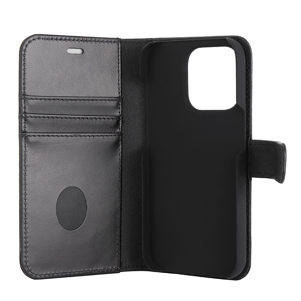 RADICOVER 2in1 Anti Radiation RFID 3 card iPhone 14 Pro 6,1" Black Leather