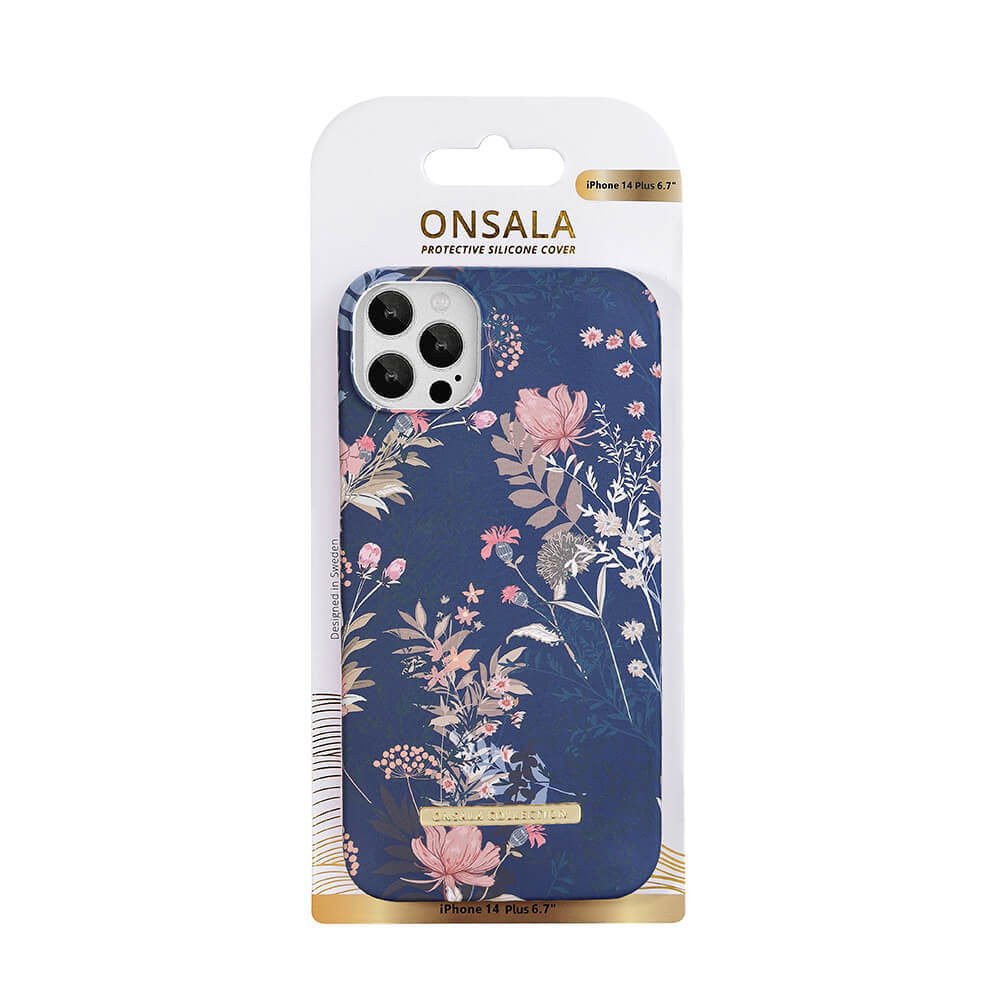 ONSALA COLLECTION Backcover Soft iPhone 14 Plus 6,7" Dark Flower