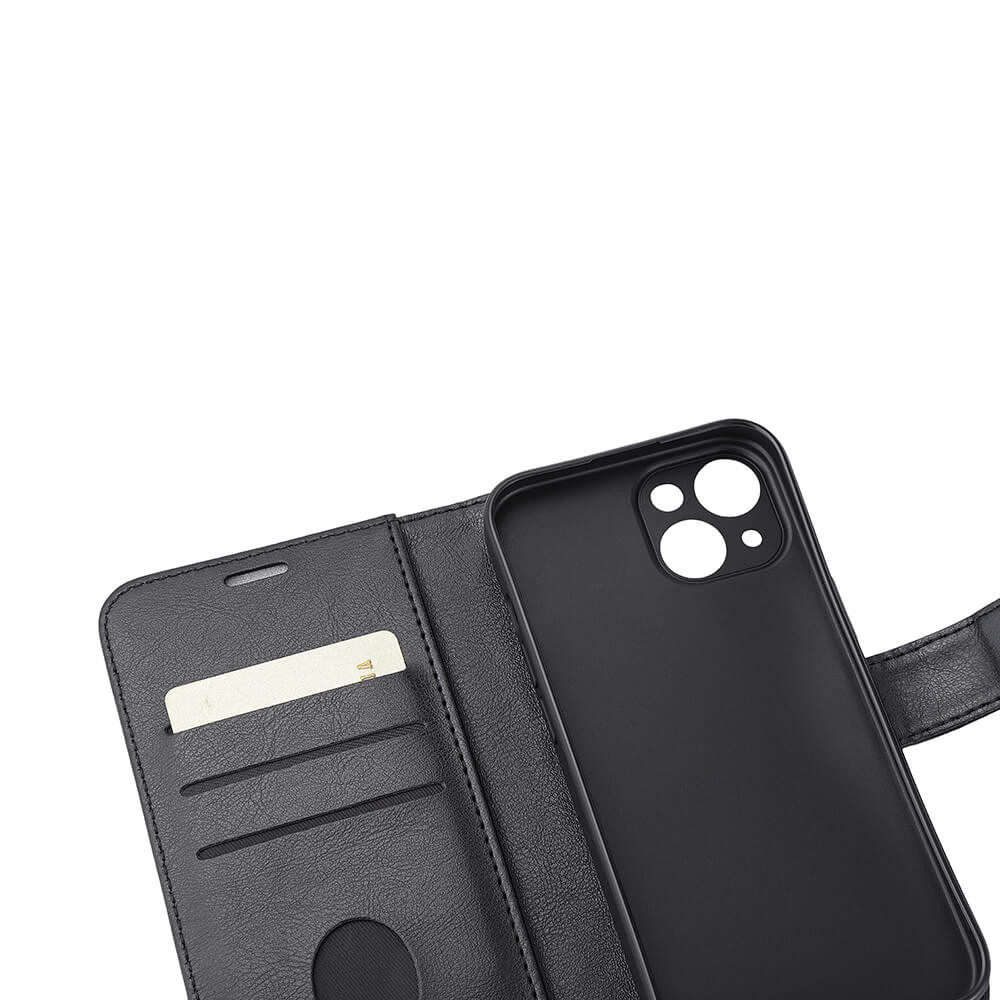 RADICOVER Flipcov Anti Radiation RFID 3 card MagS iPhone 15 Black PU