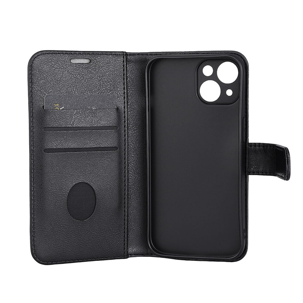 RADICOVER Flipcov Anti Radiation RFID 3 card MagS iPhone 15 Black PU
