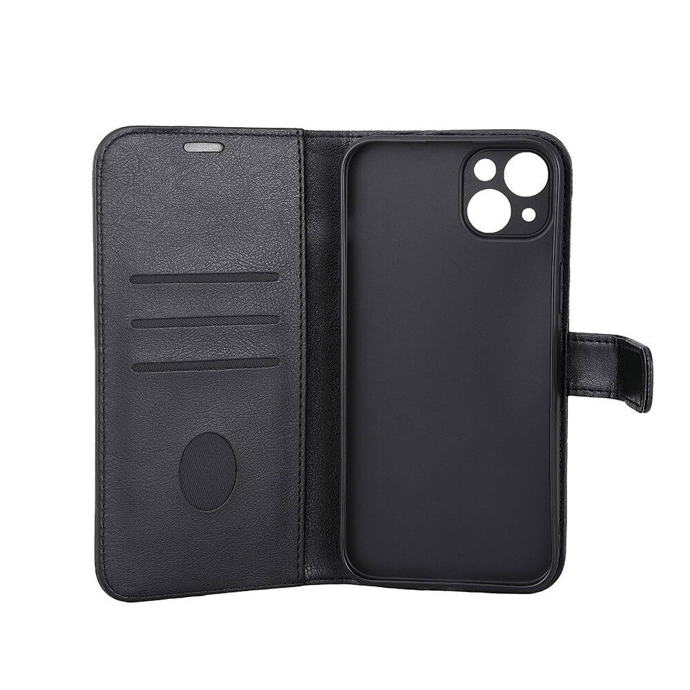 RADICOVER Flipcov Anti Radiation RFID 3 card MagS iPhone 15 Plus Black PU