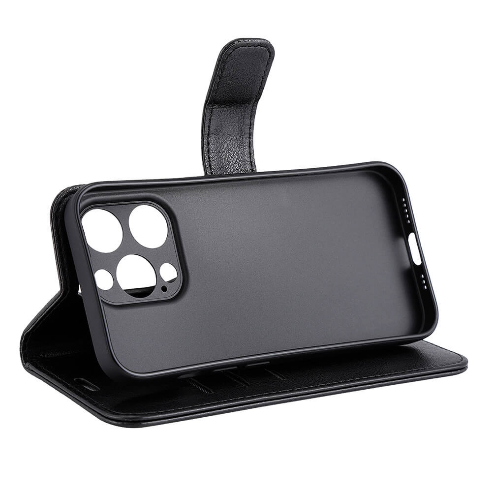 RADICOVER Flipcov Anti Radiation RFID 3 card MagS iPhone 15 Pro Black PU