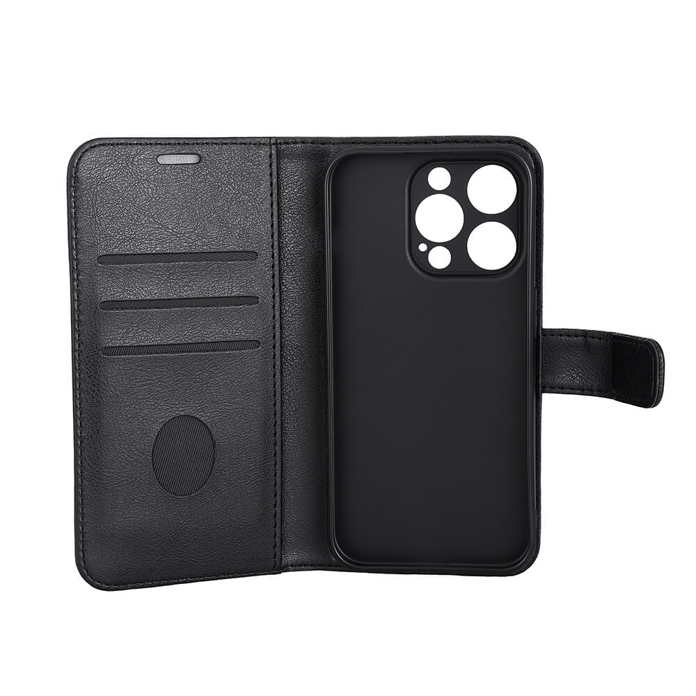 RADICOVER Flipcov Anti Radiation RFID 3 card MagS iPhone 15 Pro Black PU