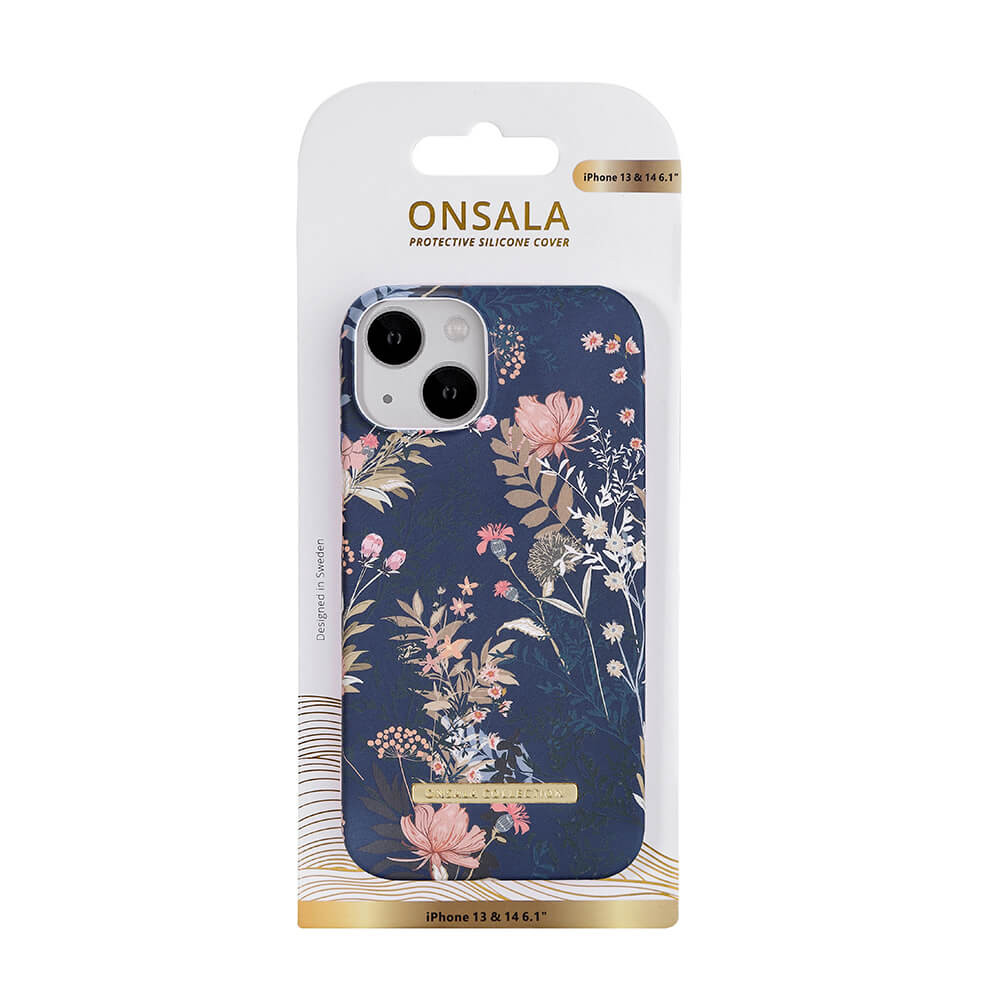 ONSALA COLLECTION Backcover Soft iPhone 13 / 14 6,1" Dark Flower