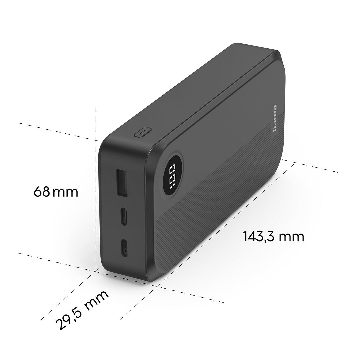 HAMA Power Bank 20000mAh Black