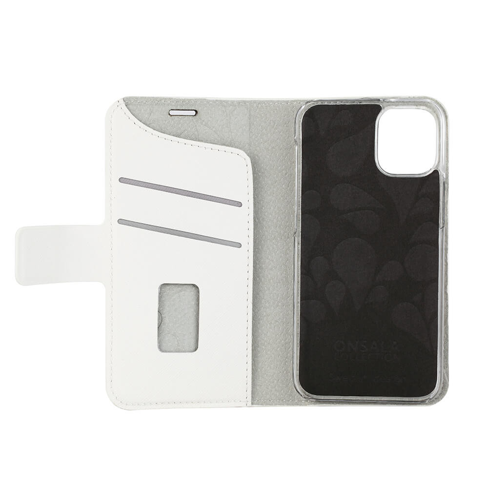 ONSALA COLLECTION Lommebokveske Saffiano White iPhone 12  Mini