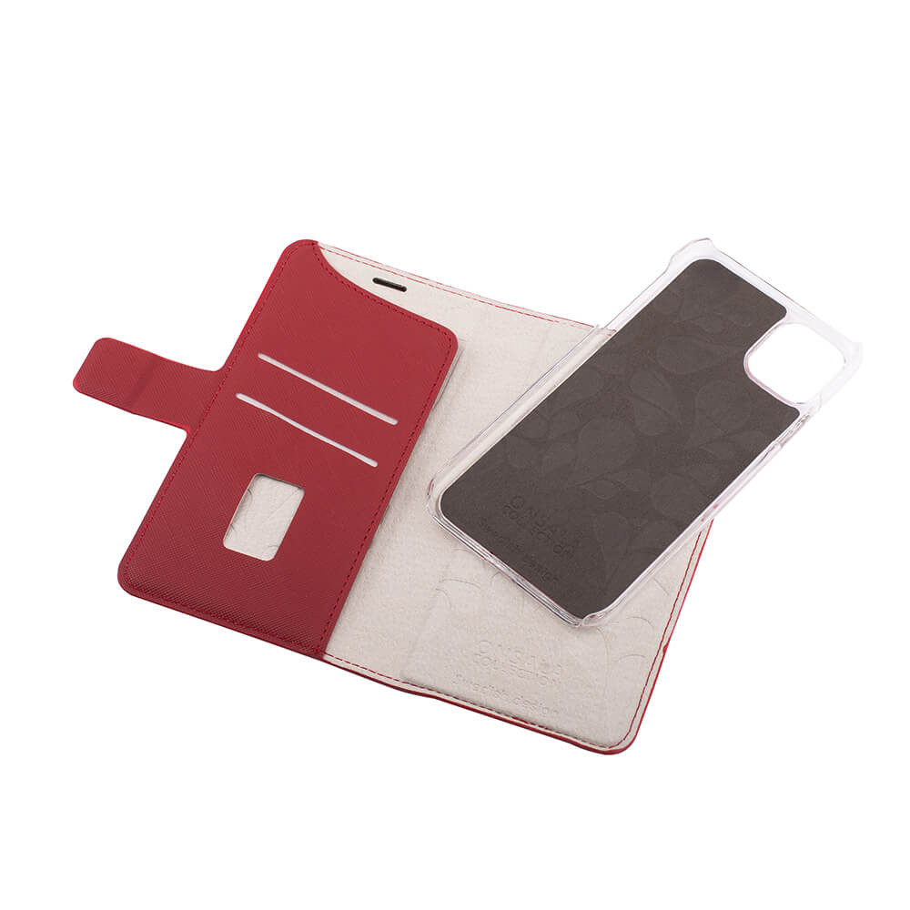 ONSALA COLLECTION Lommebokveske Saffiano Red iPhone 12  Mini