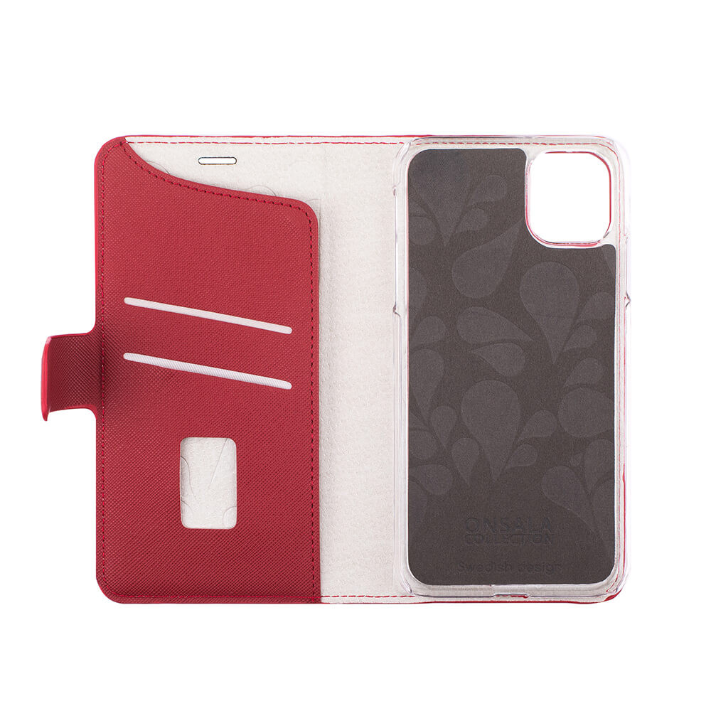 ONSALA COLLECTION Lommebokveske Saffiano Red iPhone 12  Mini