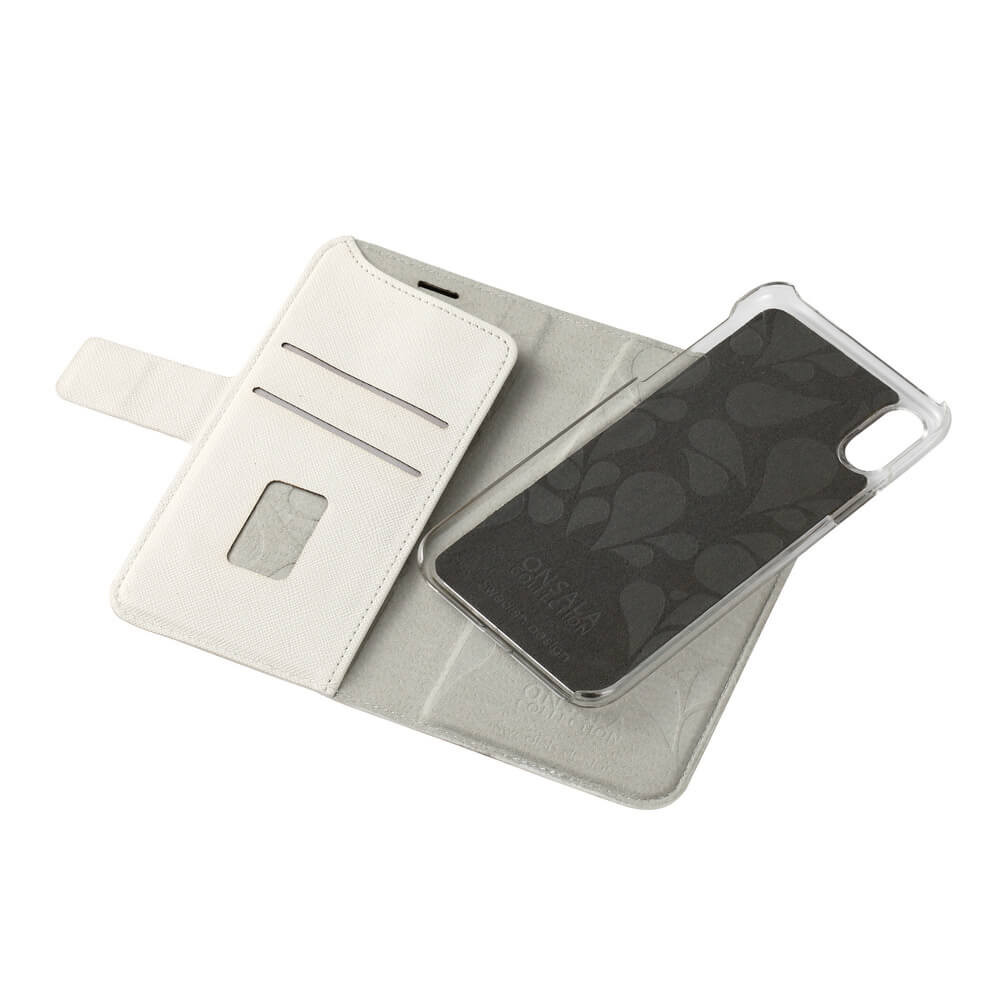 ONSALA COLLECTION Lommebokveske Saffiano White iPhoneX/Xs