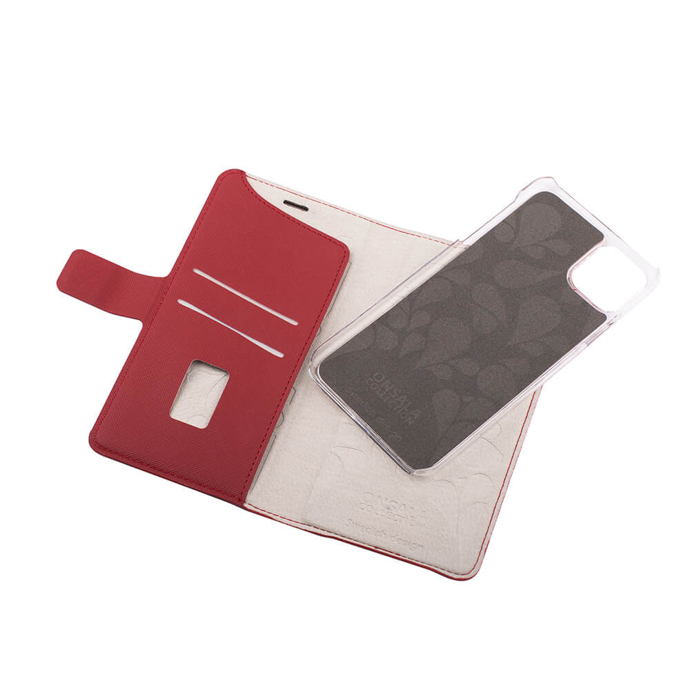 ONSALA COLLECTION Lommebokveske Saffiano Red iPhone 11 Pro Max