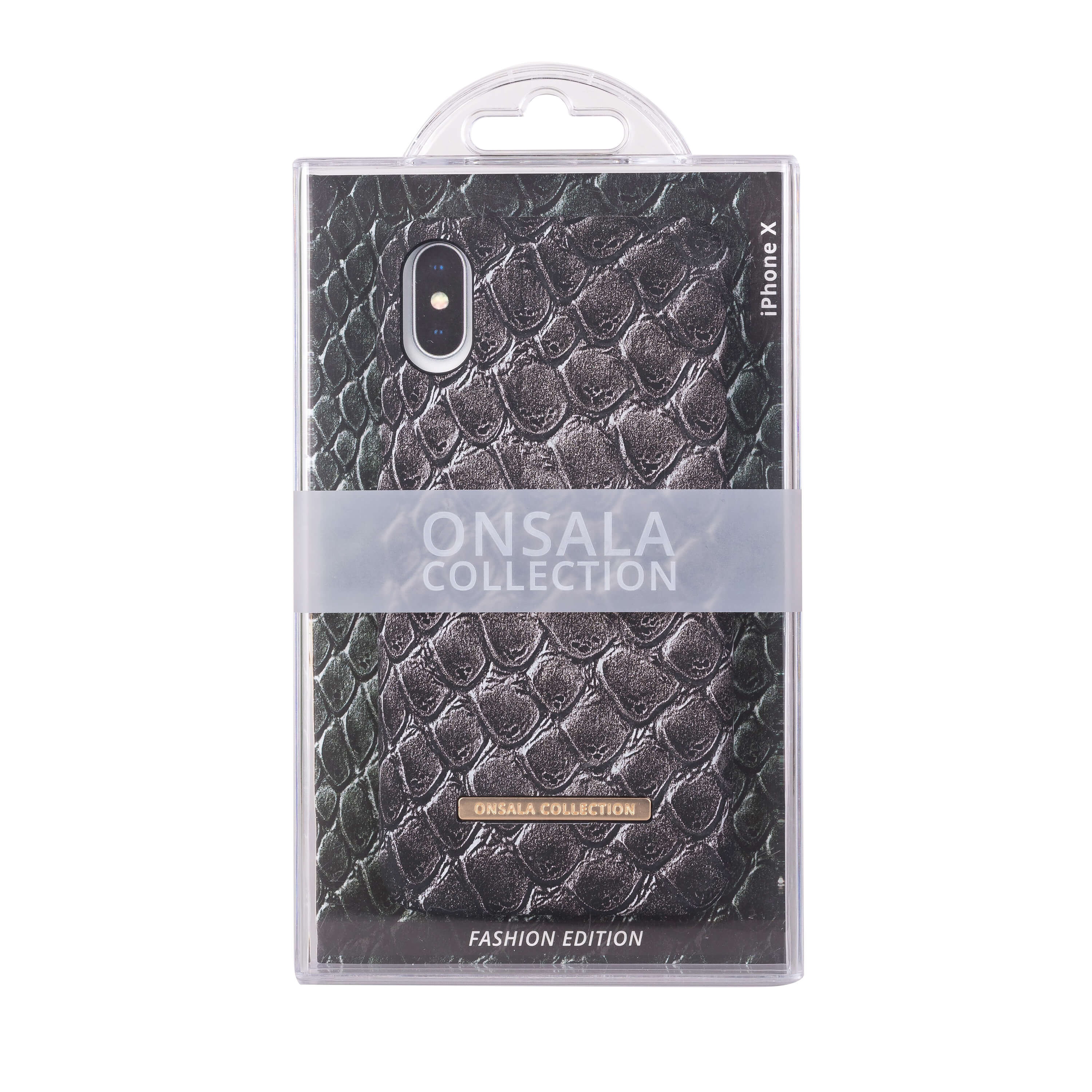 ONSALA COLLECTION Mobildeksel Soft Black Cobra iPhoneX/Xs