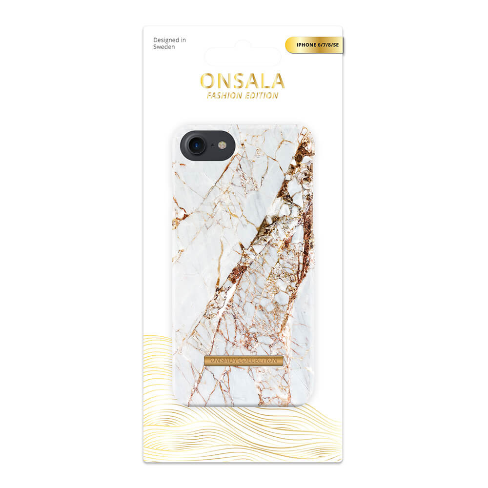 ONSALA COLLECTION Mobildeksel Soft White Rhino Marble iPhone6/7/8/SE