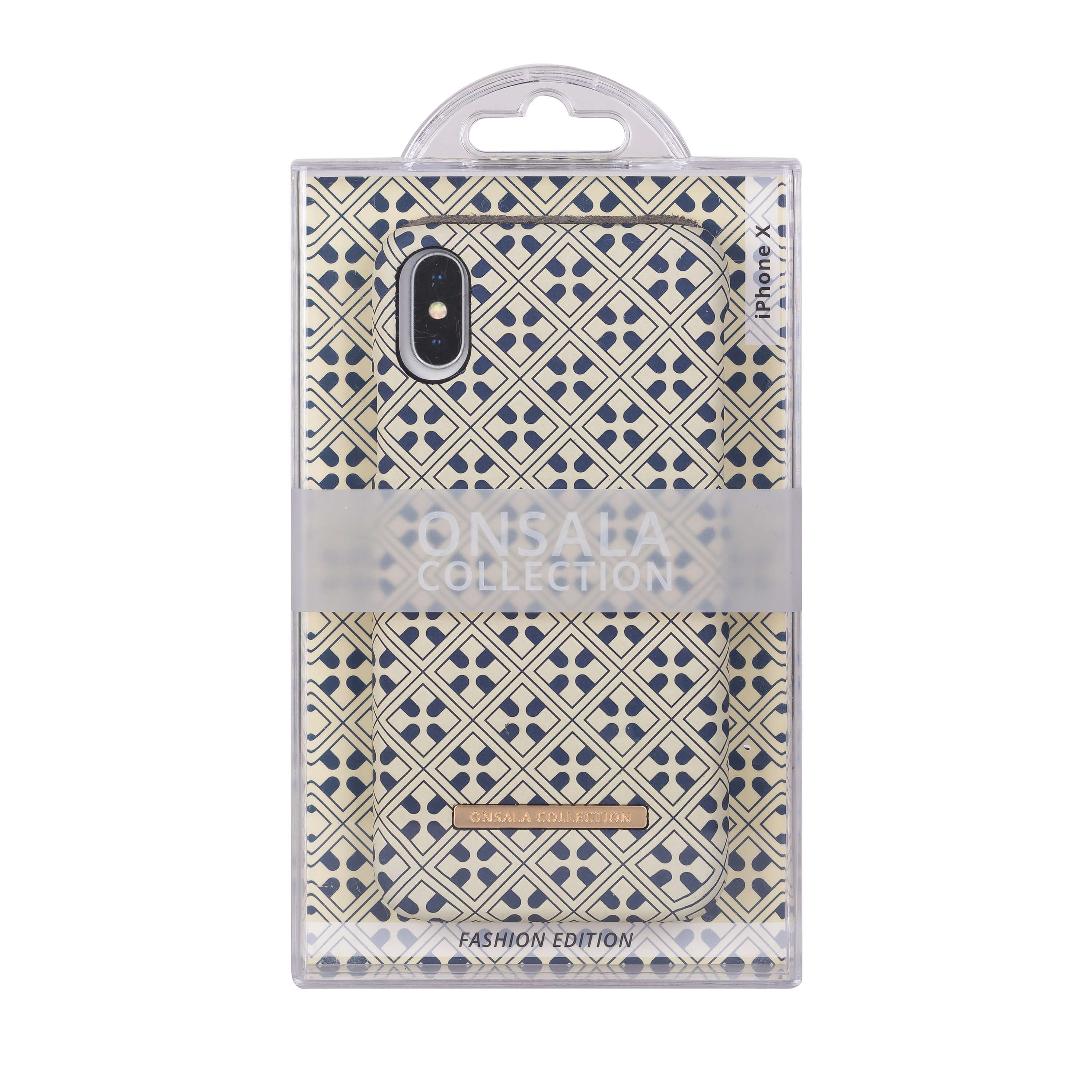 ONSALA COLLECTION Mobildeksel Soft Blue Marocco iPhoneX/Xs