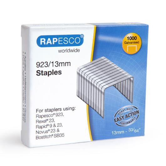 BildeHeftestift Rapesco 923/13Mm (1000 stk)