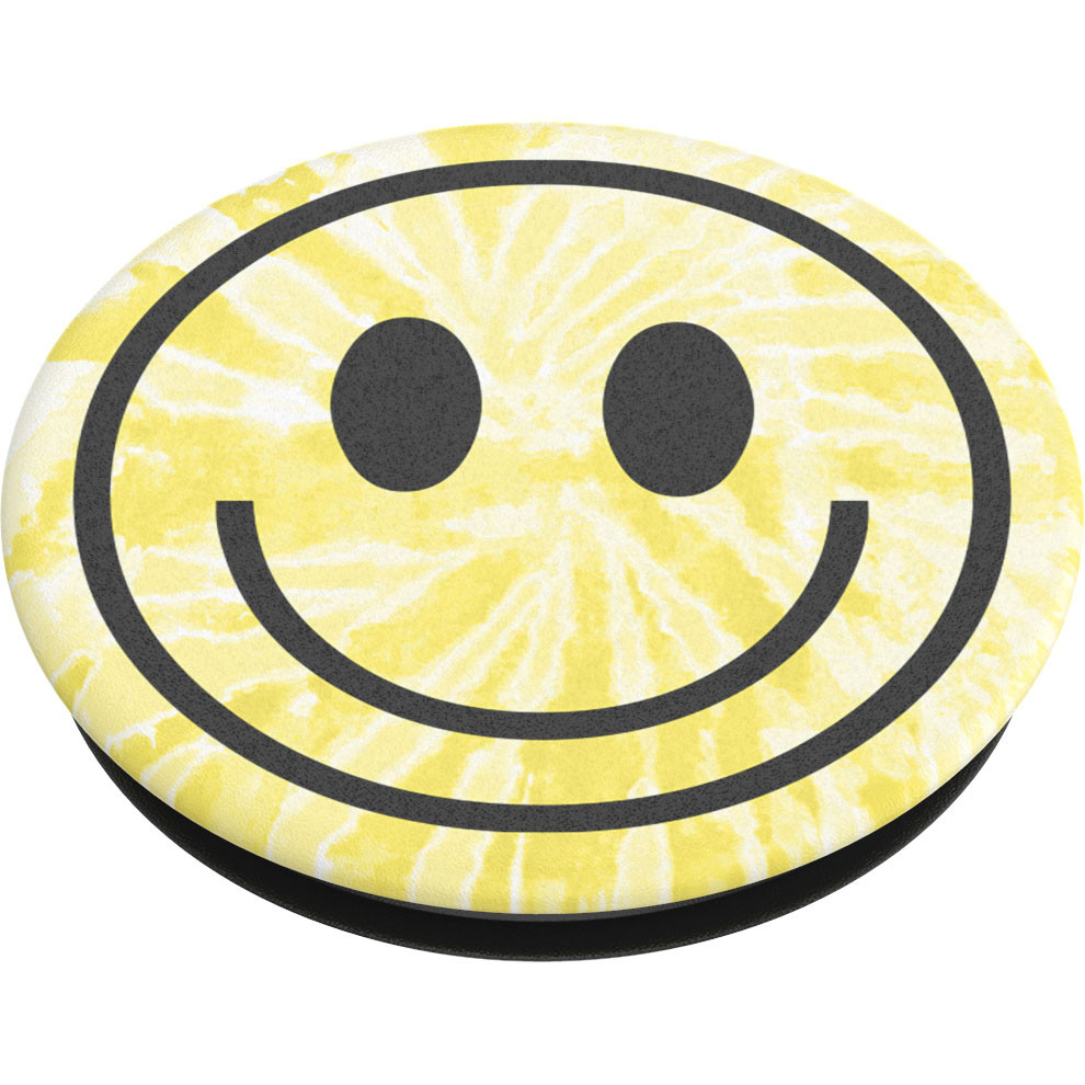 POPSOCKETS Tie Dye Smiley Avtagbart Grip med Stativfunksjon