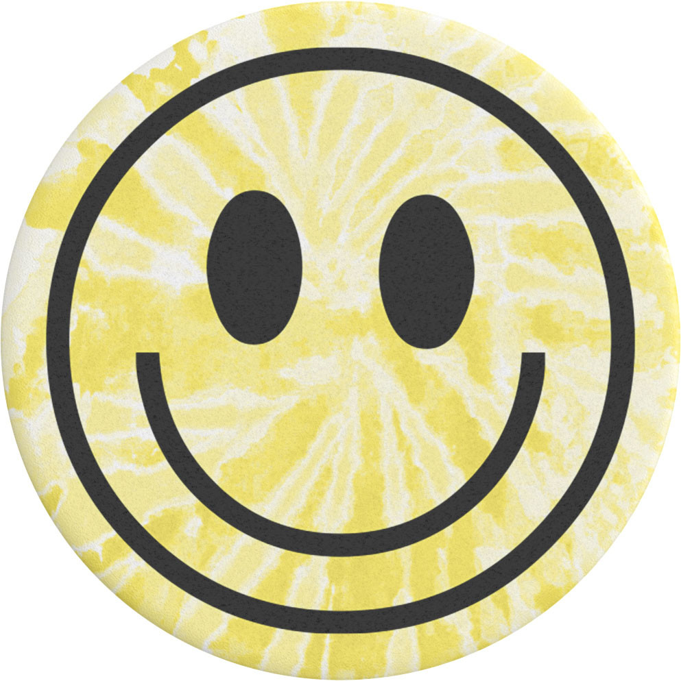 POPSOCKETS Tie Dye Smiley Avtagbart Grip med Stativfunksjon