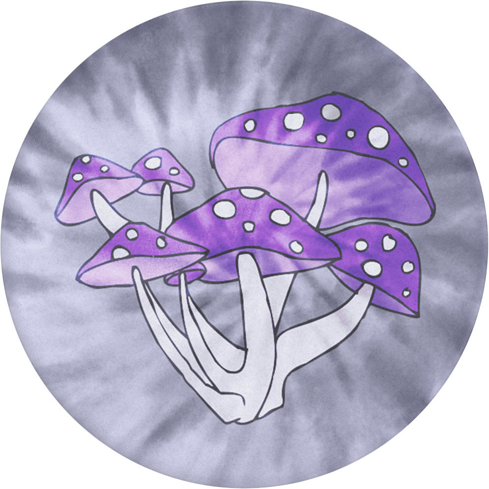 POPSOCKETS Tie Dye Toadstools Avtagbart Grip med Stativfunksjon