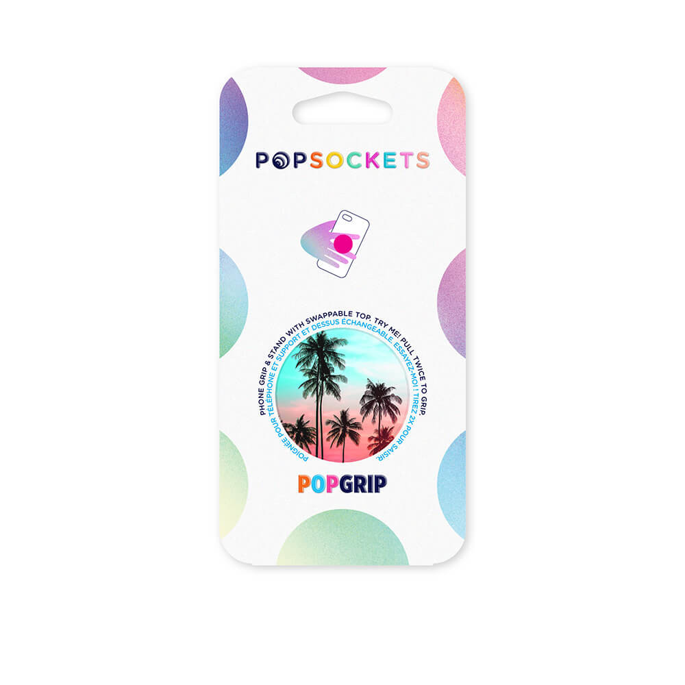 POPSOCKETS Tropical Sunset Avtagbart Grip med Stativfunksjon