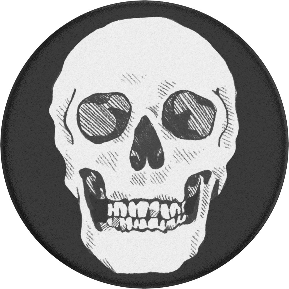POPSOCKETS Shaky Bones White Avtagbart Grip med Stativfunksjon