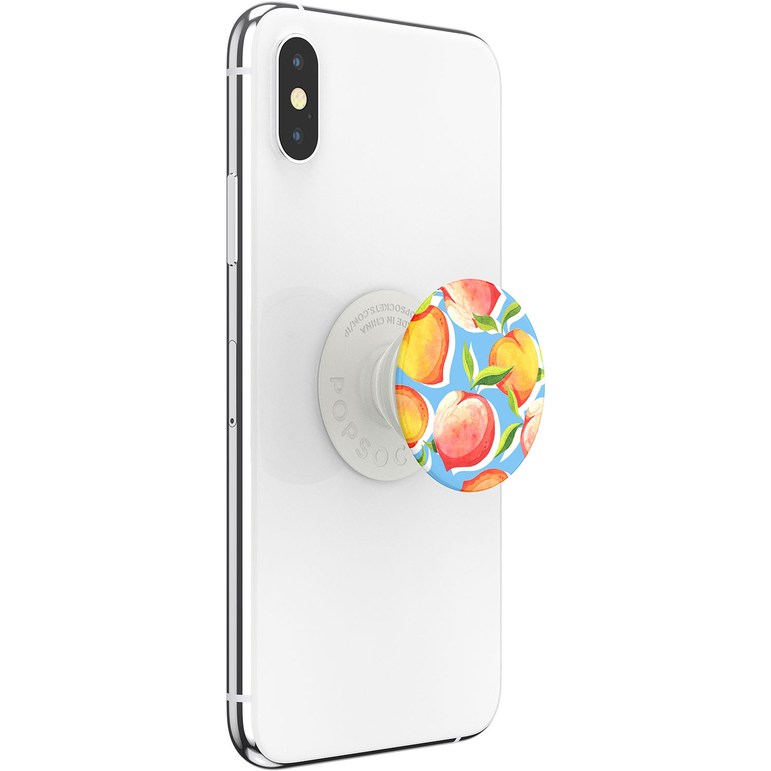 POPSOCKETS Just Peachy Gloss Avtagbart Grip med Stativfunksjon