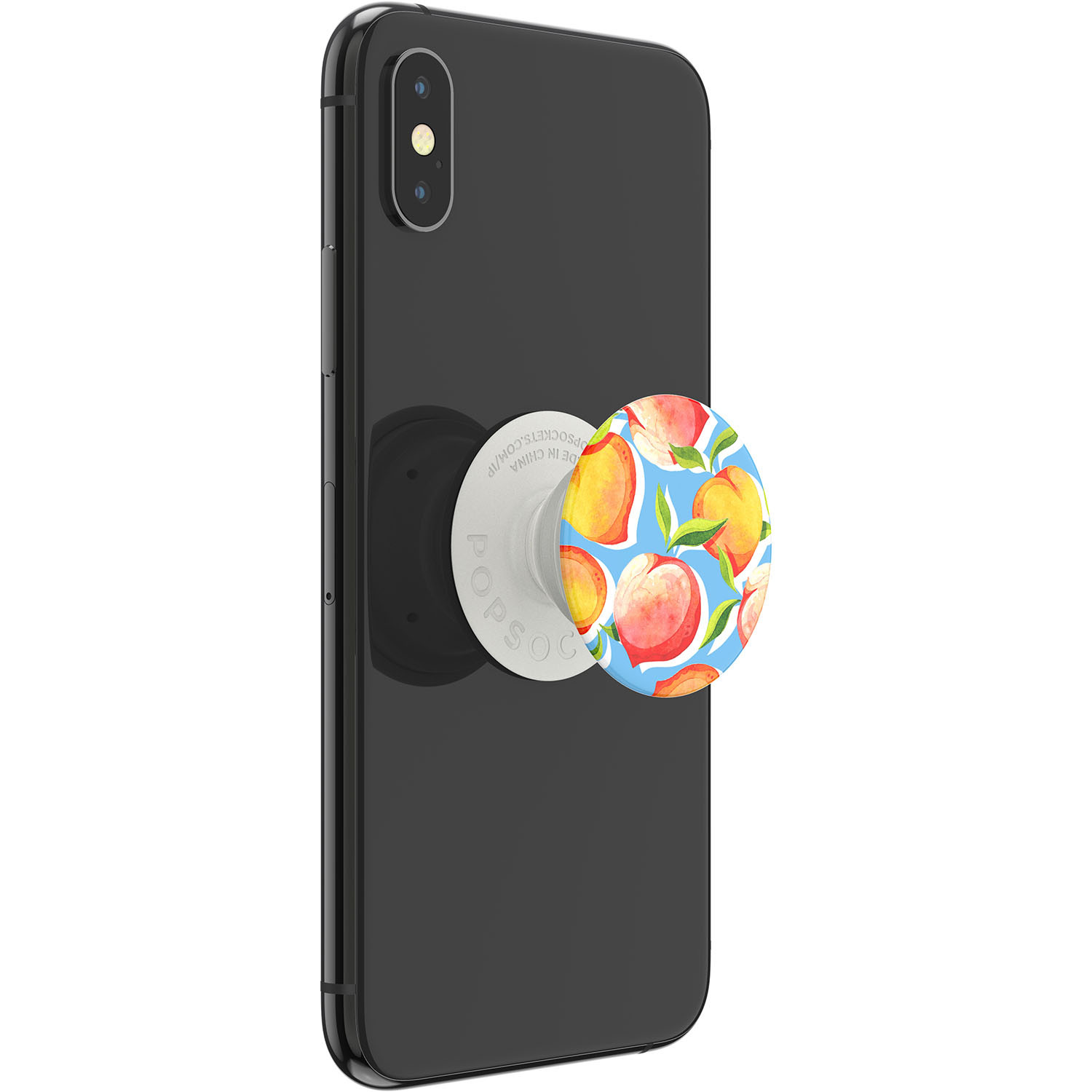 POPSOCKETS Just Peachy Gloss Avtagbart Grip med Stativfunksjon