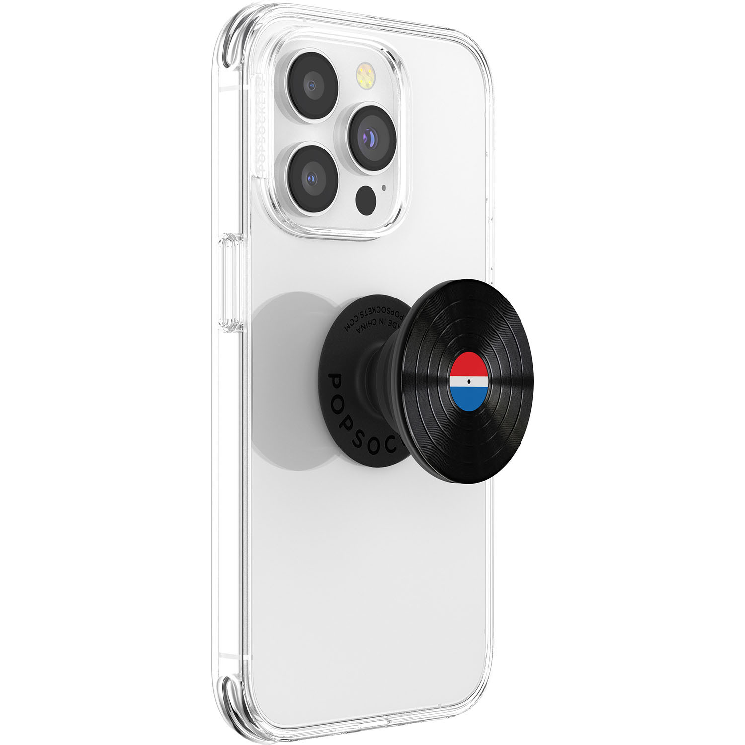 POPSOCKETS Backspin Aluminum 45 RPM Avtagbart Grip med stativfunksjon LUXE Spin