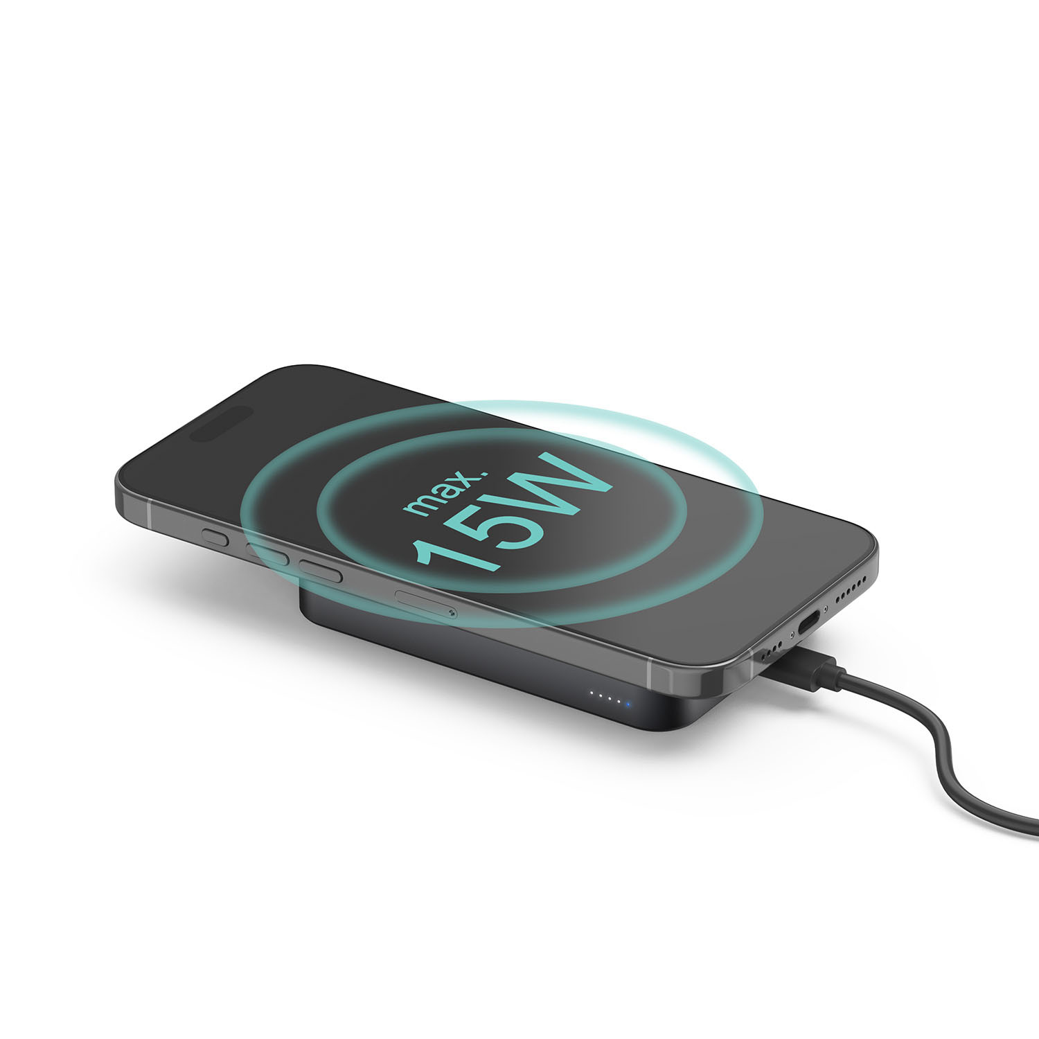 HAMA Power Bank 10000mAh Qi2 Black