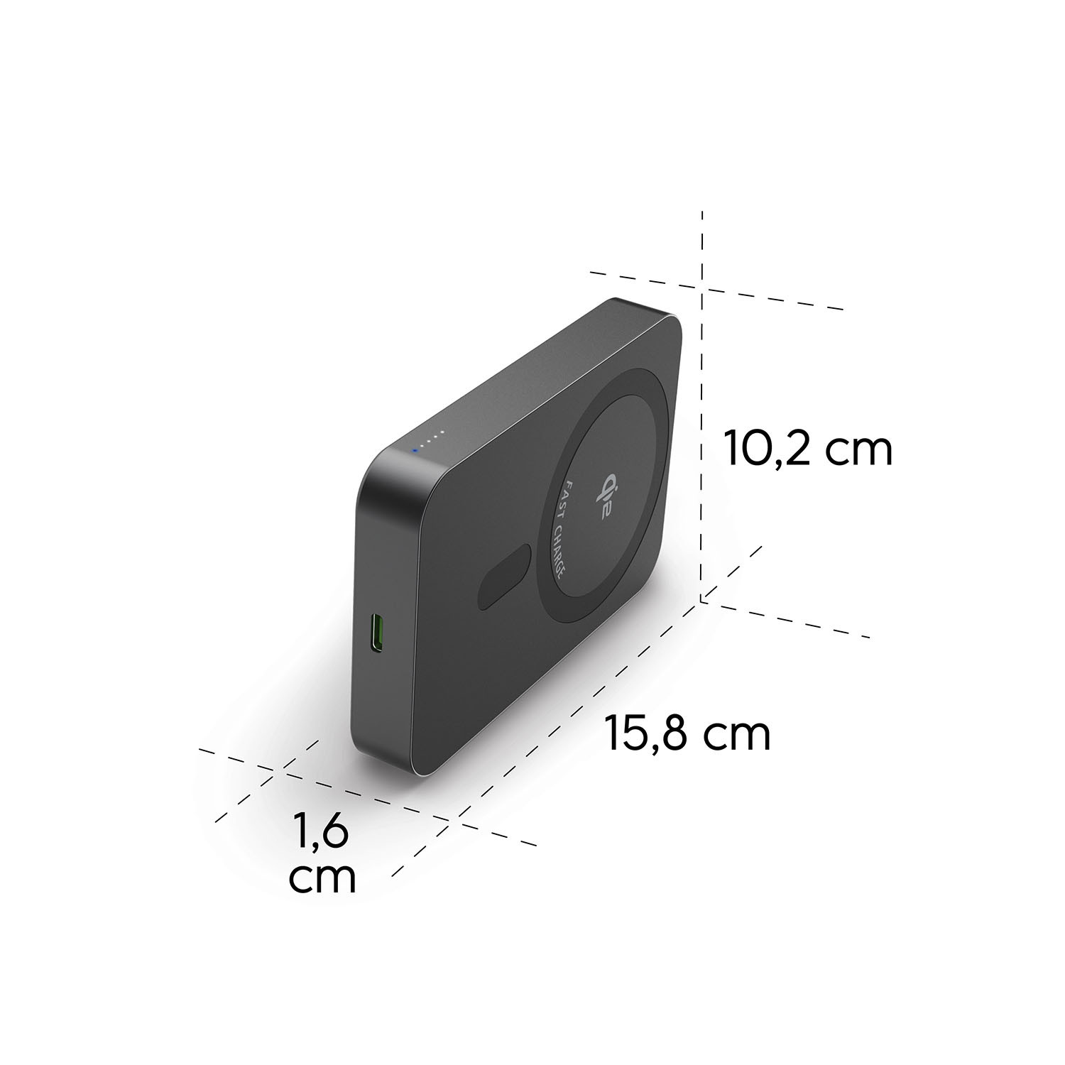 HAMA Power Bank 10000mAh Qi2 Black