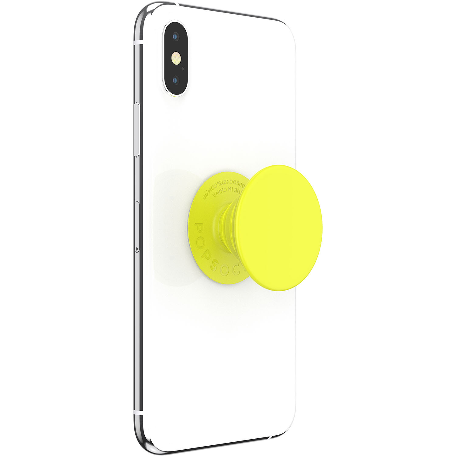 POPSOCKETS Neon Jolt Yellow Avtagbart Grip med stativfunksjon