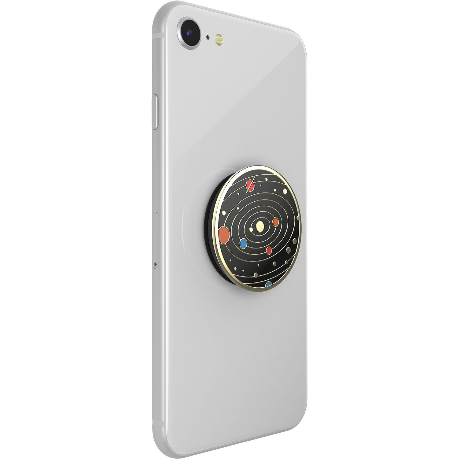POPSOCKETS Enamel Solar flare Black Avtagbart Grip med stativfunksjon Premium